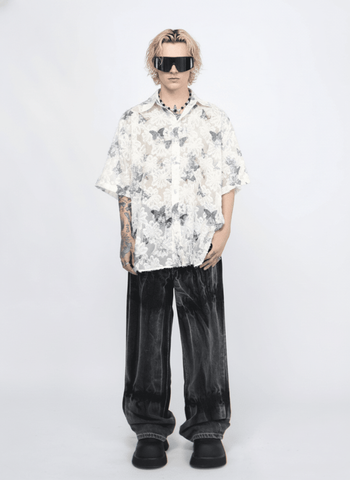 [Mz] butterfly design shirt na1265