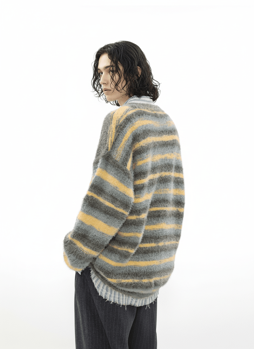 [MRNEARLY] mink hair cardigan na973