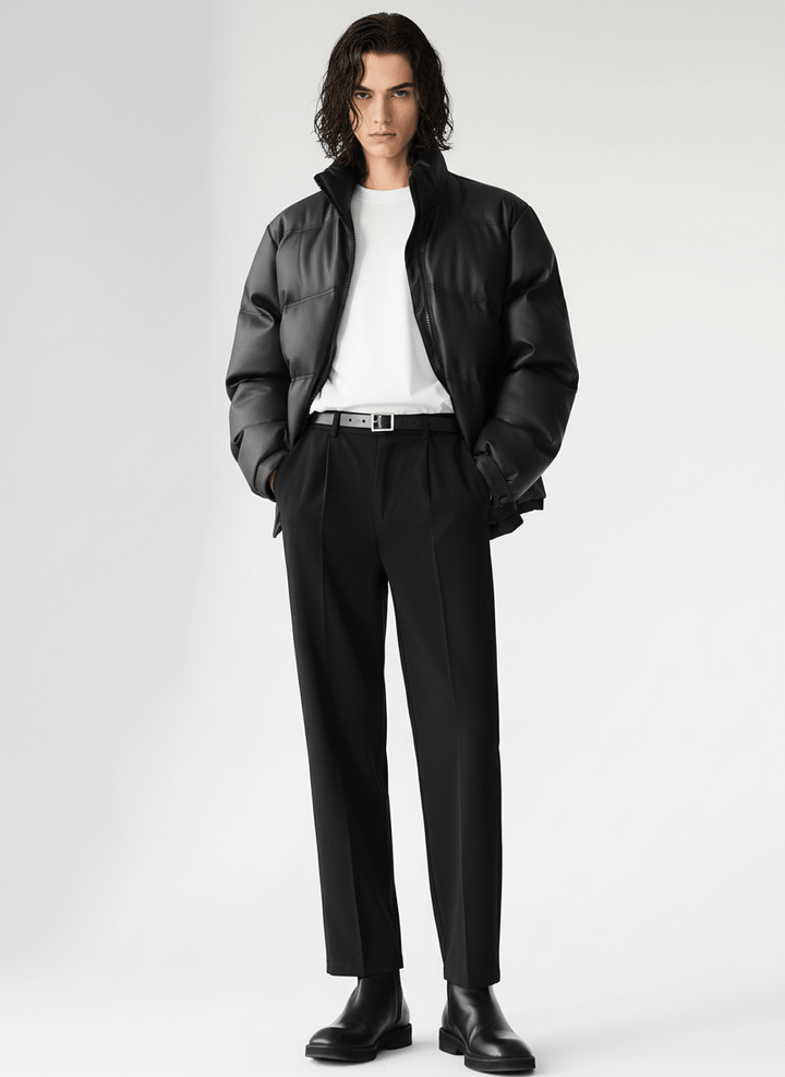 [HOHO] PU Leather Cotton Down NA535