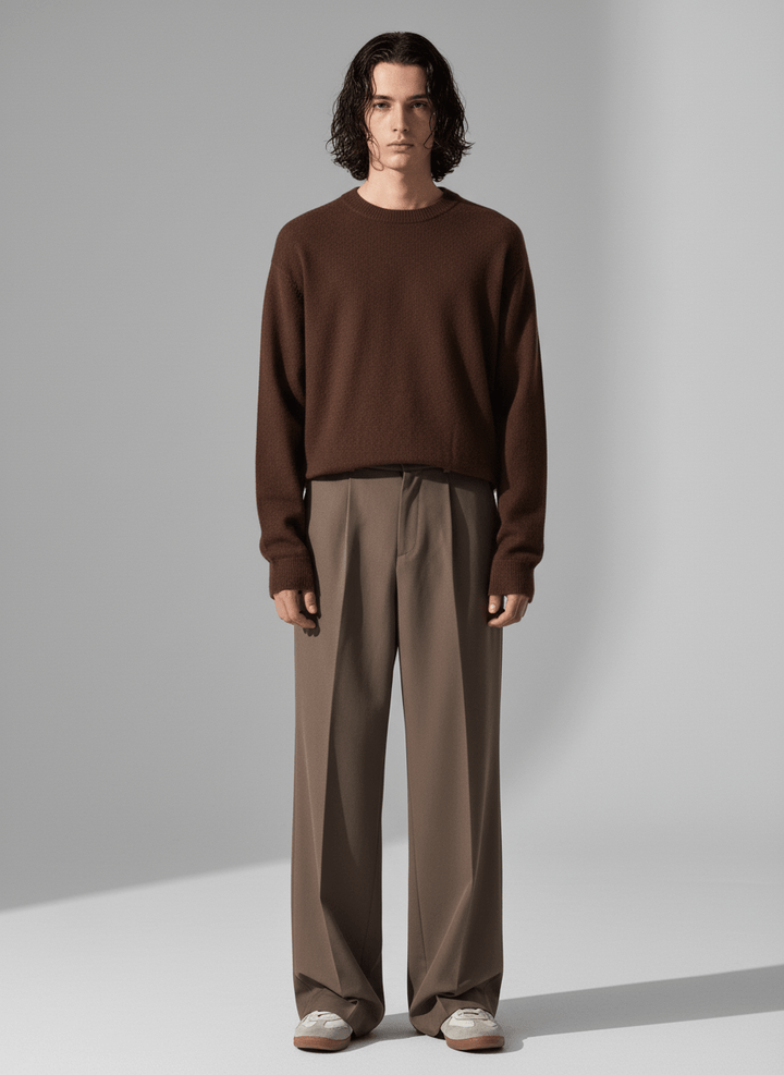 [David&amp;me] Loose Silhouette Flare Slacks na31