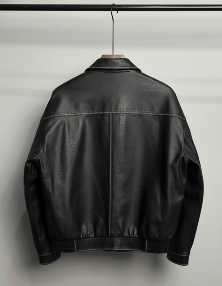 Noir Leather Utility Jacket na2263