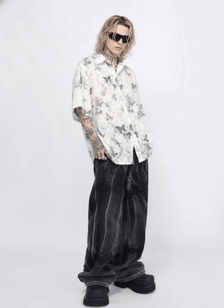 [Mz] butterfly design shirt na1265