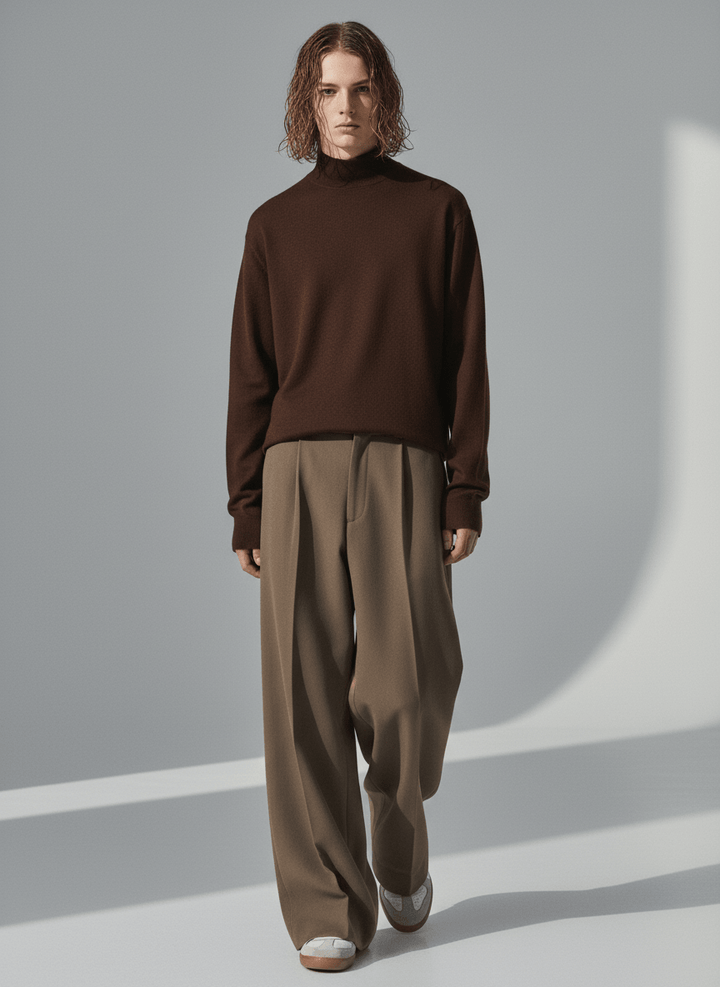 [David&amp;me] Loose Silhouette Flare Slacks na31