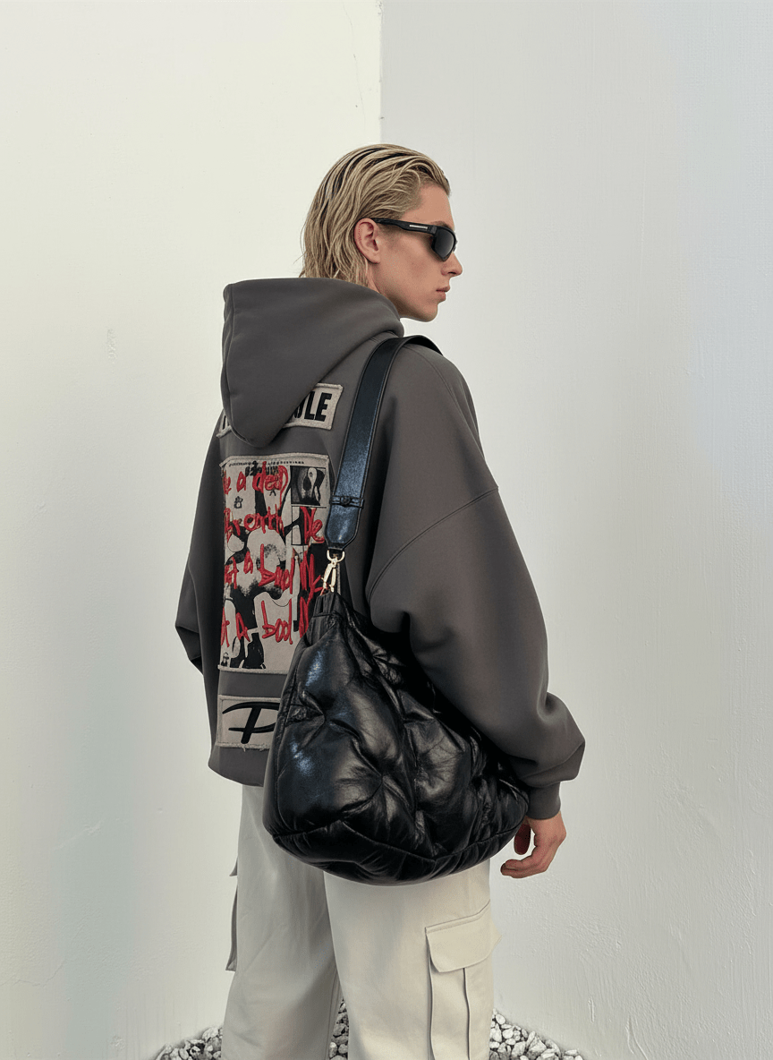 [PeopleStyle] Brand letters personalized printing hooded na787