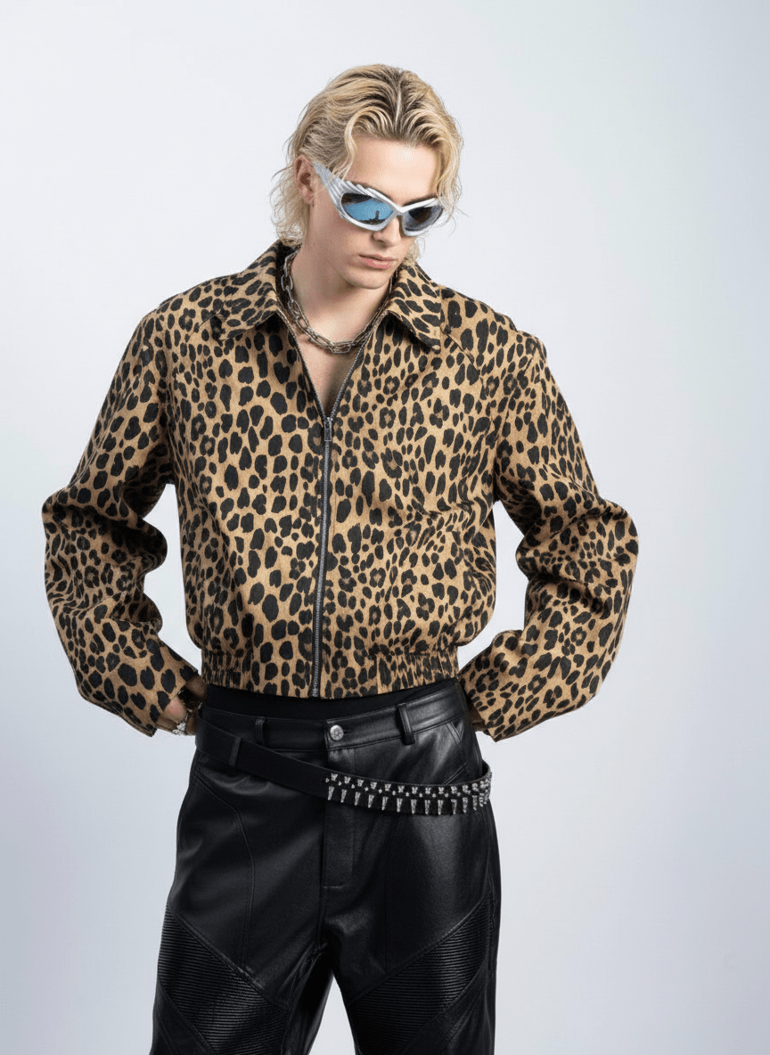 [PLAN1ONE] Jacquard Short Jacket na1695