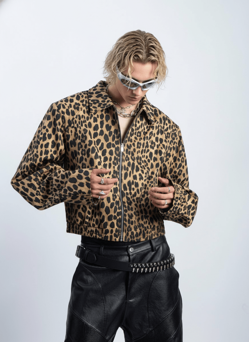 [PLAN1ONE] Jacquard Short Jacket na1695