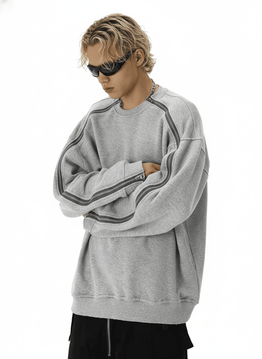 Double Zipper Sweatshirt na1981