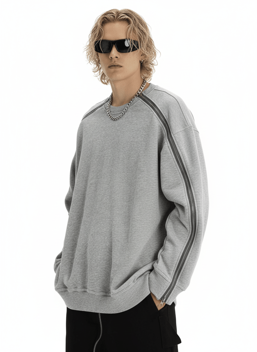 Double Zipper Sweatshirt na1981