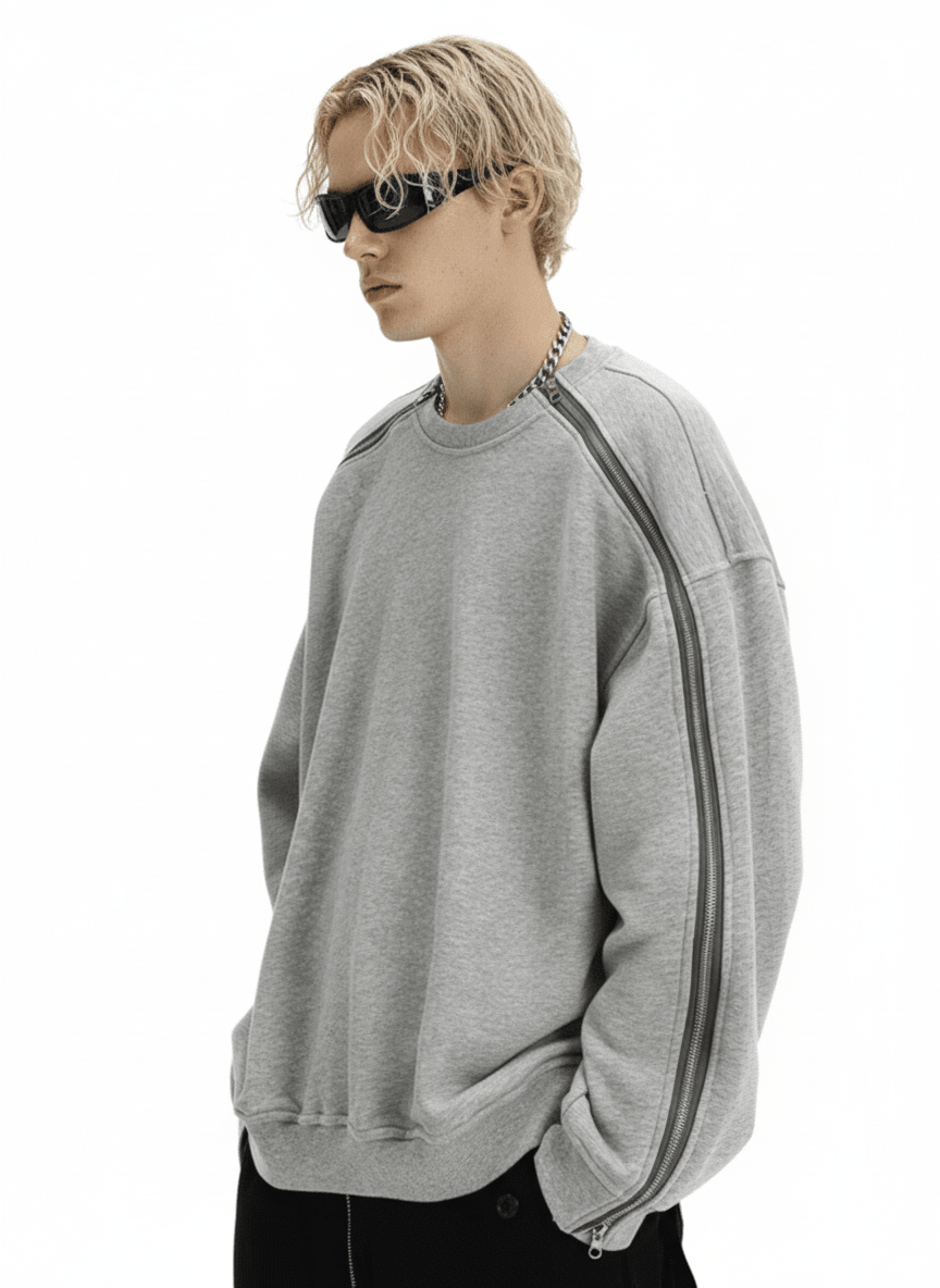 Double Zipper Sweatshirt na1981