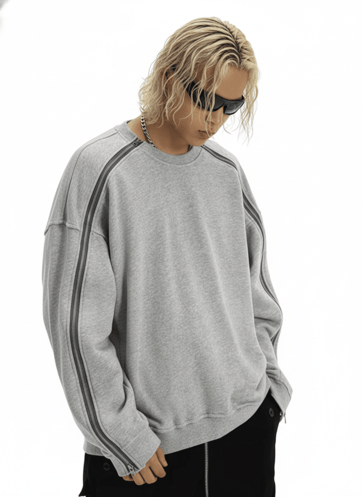 Double Zipper Sweatshirt na1981