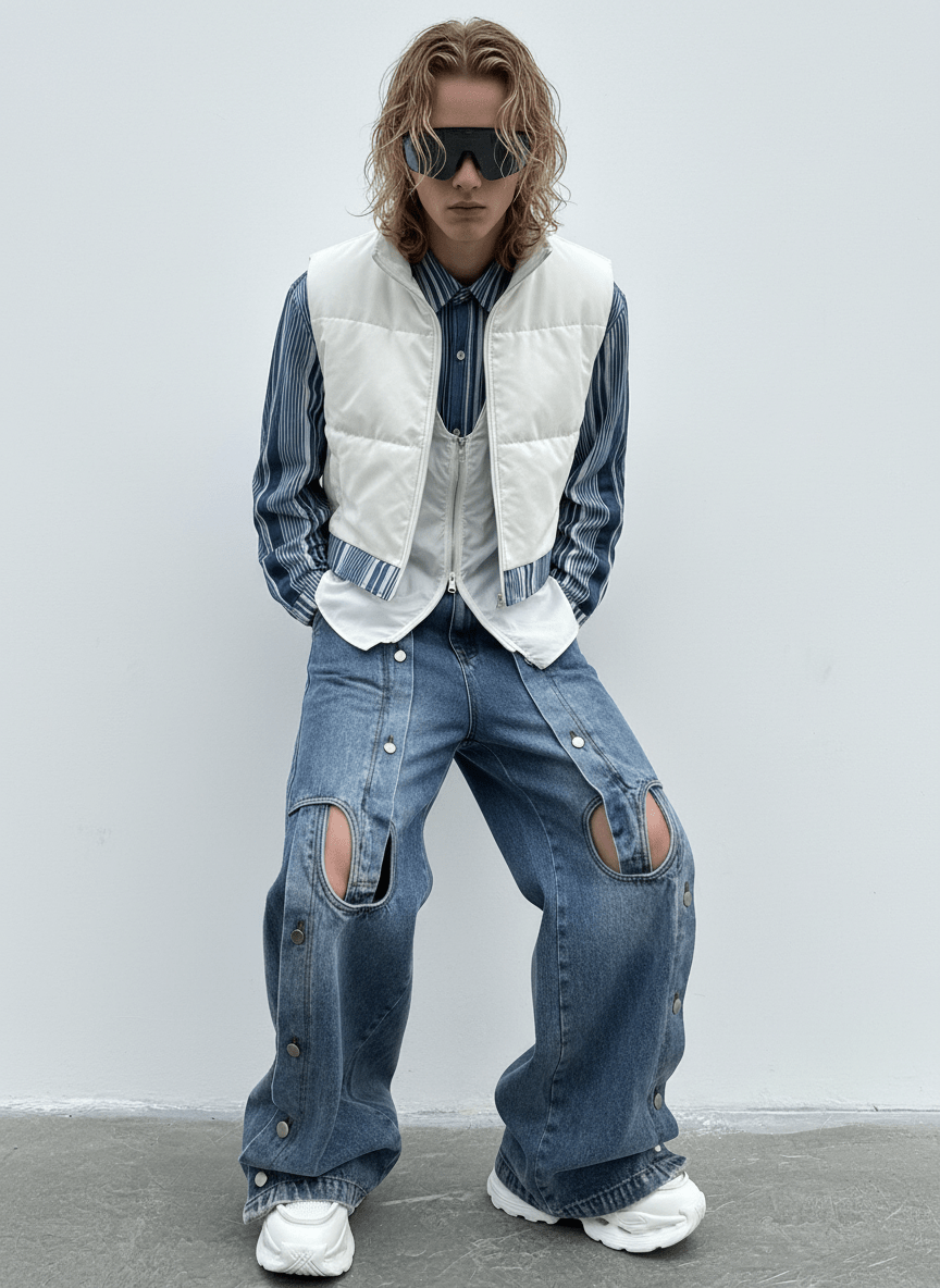 straight wide-leg jeans na1355