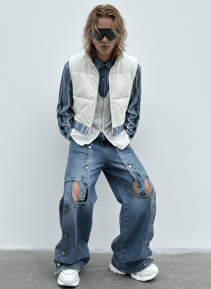 straight wide-leg jeans na1355