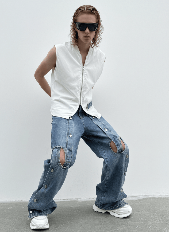 straight wide-leg jeans na1355