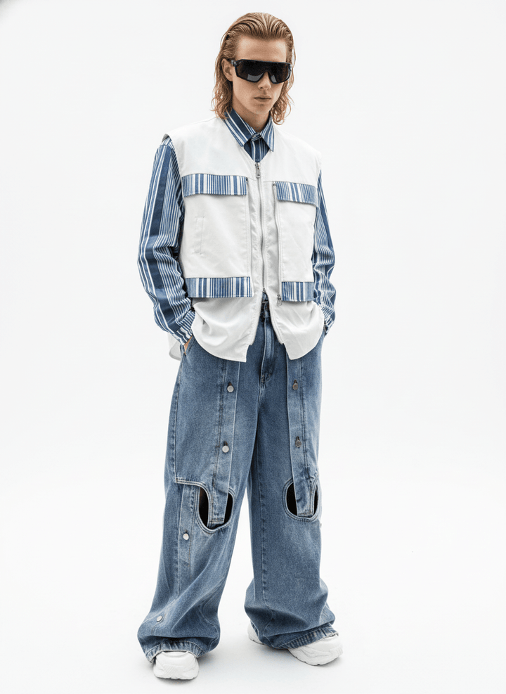 straight wide-leg jeans na1355