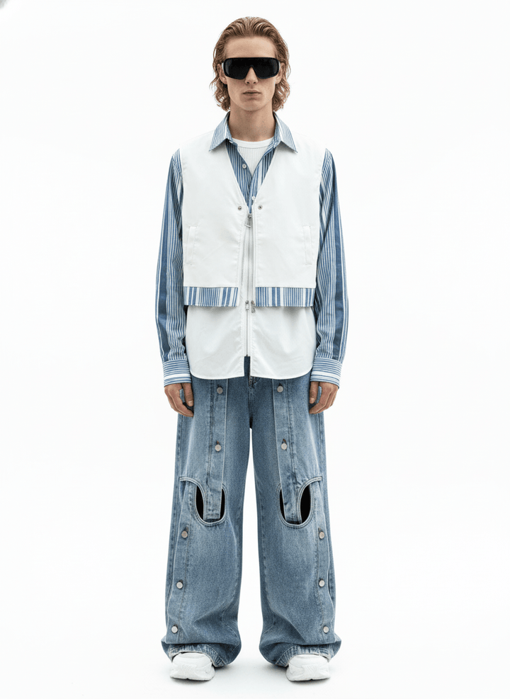 straight wide-leg jeans na1355