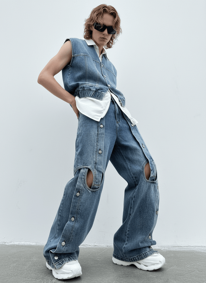 straight wide-leg jeans na1355