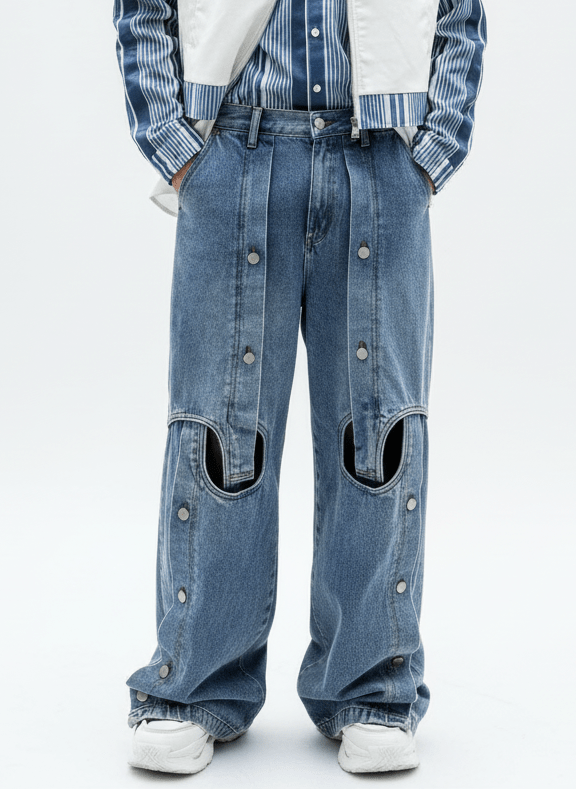 straight wide-leg jeans na1355