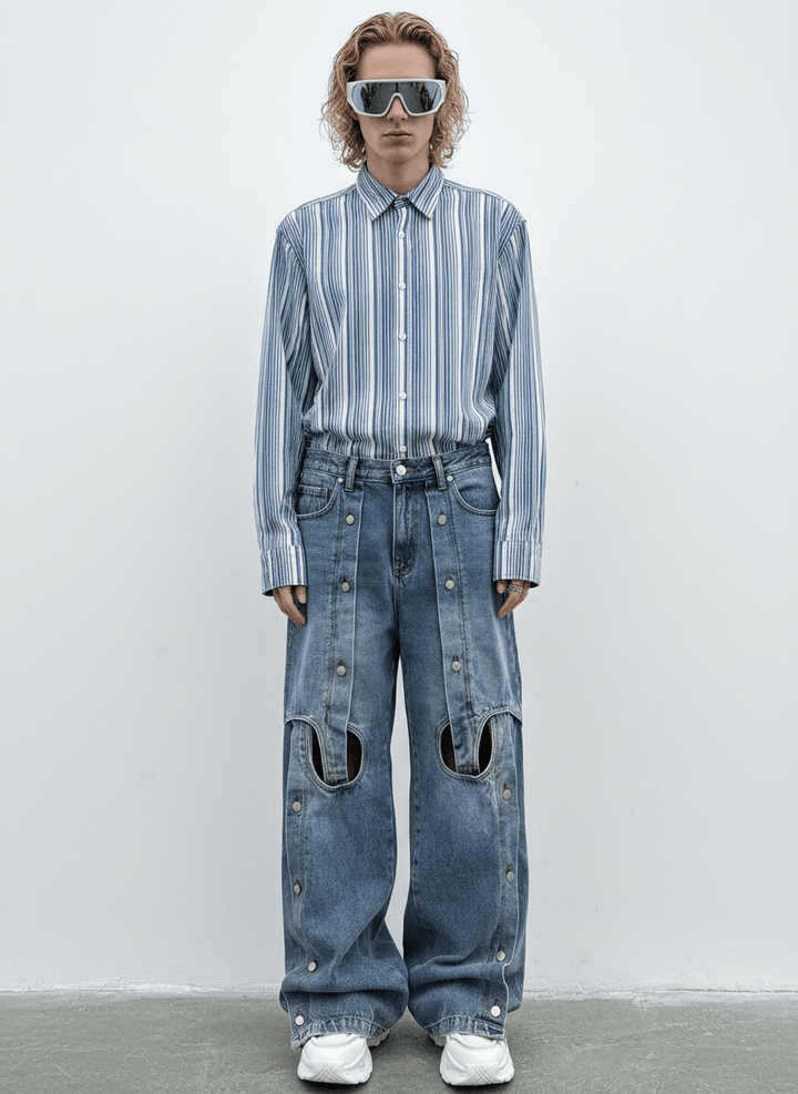 straight wide-leg jeans na1355