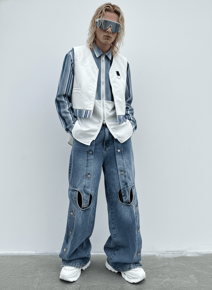 straight wide-leg jeans na1355