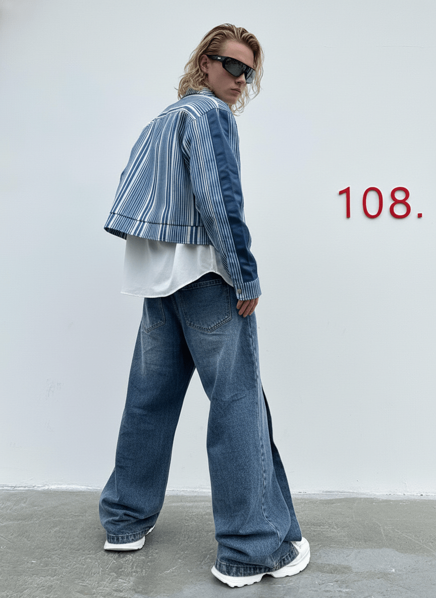 straight wide-leg jeans na1355