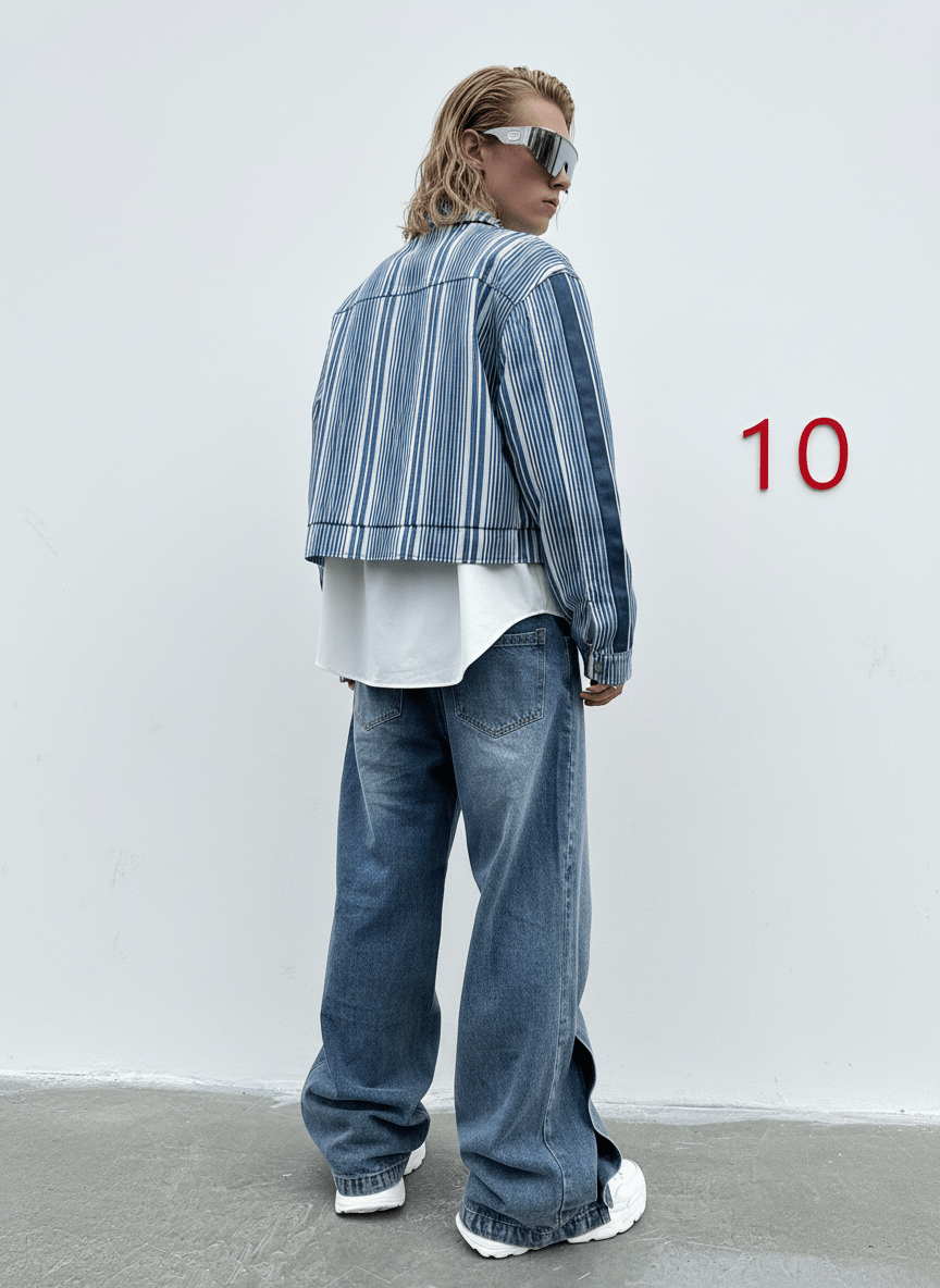 straight wide-leg jeans na1355