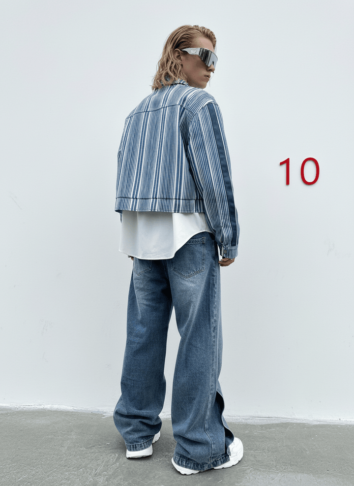 straight wide-leg jeans na1355