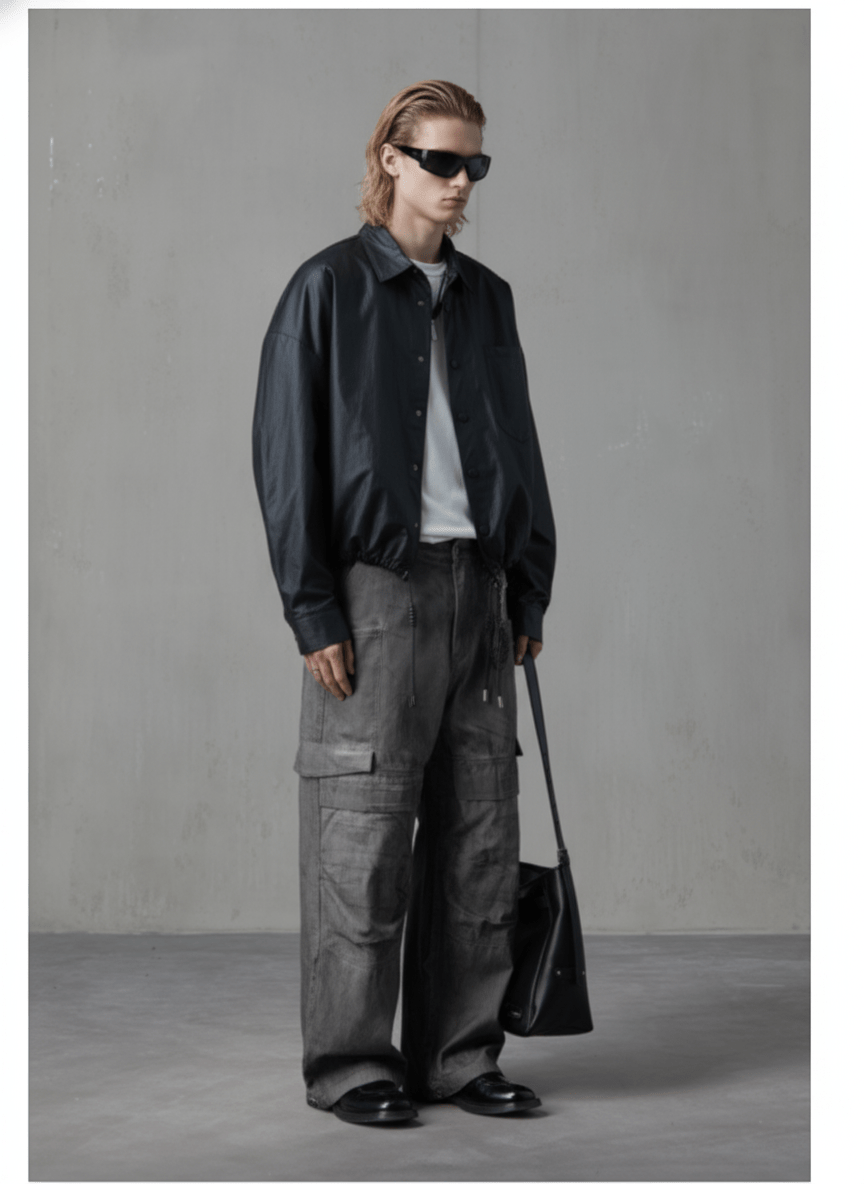 [Nanostudio] Nylon Shirt Jacket na2195