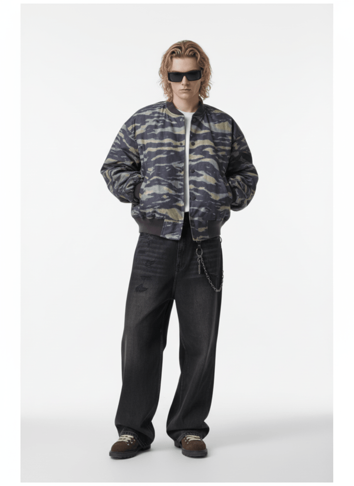 Nanostudio Tiger Camo Bomber Jacket (na2196)