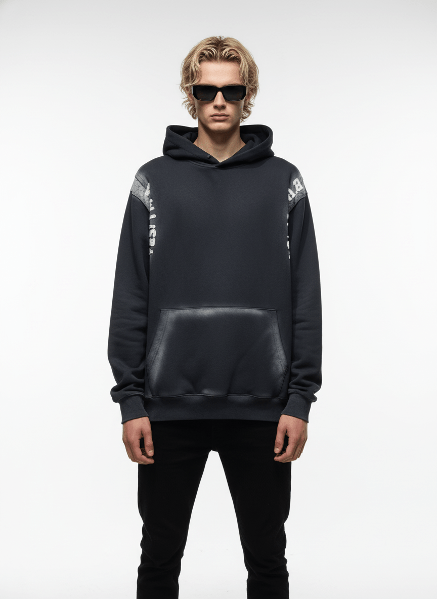 【Nanostudio】Fade Effect Vintage Hoodie  na2206