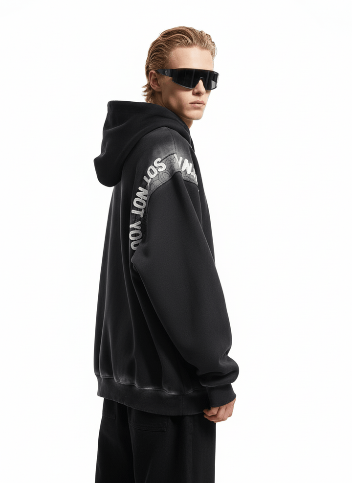 【Nanostudio】Fade Effect Vintage Hoodie  na2206
