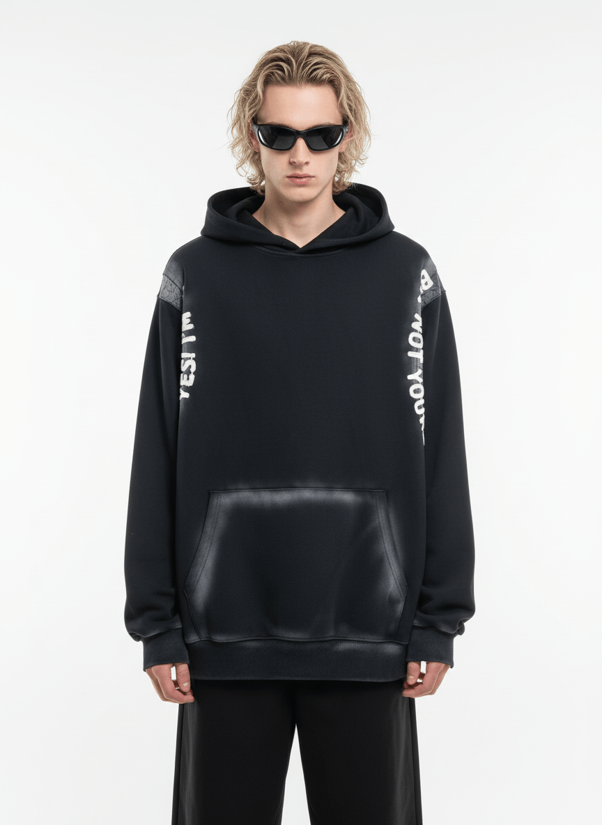 【Nanostudio】Fade Effect Vintage Hoodie  na2206