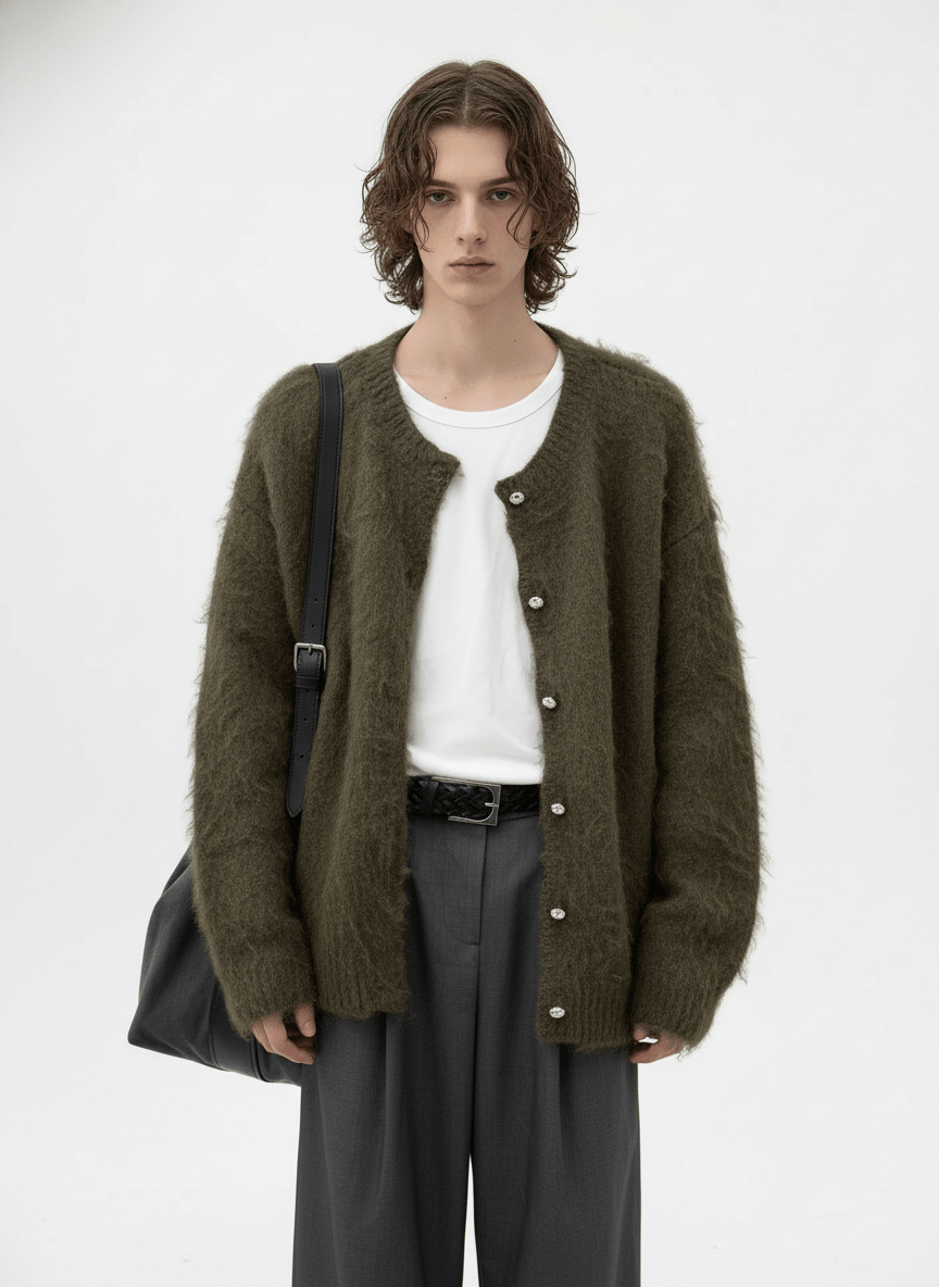 [MRCYC] Feather Touch Knit Cardigan na2207