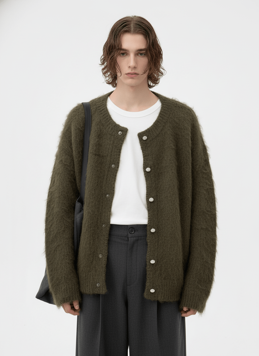 [MRCYC] Feather Touch Knit Cardigan na2207