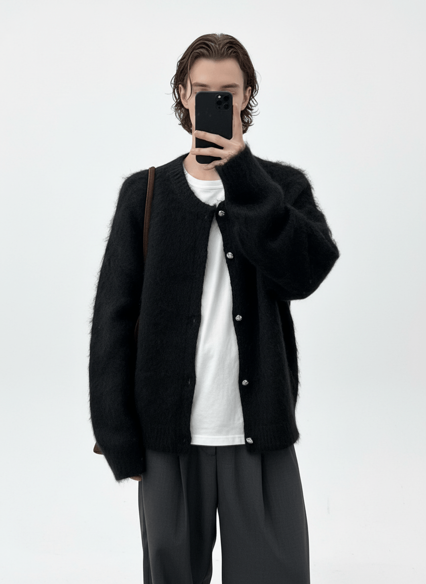 [MRCYC] Feather Touch Knit Cardigan na2207