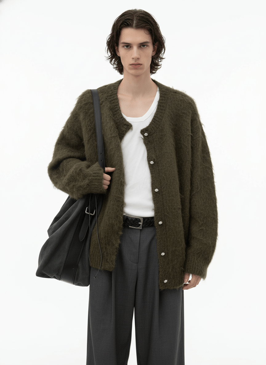 [MRCYC] Feather Touch Knit Cardigan na2207