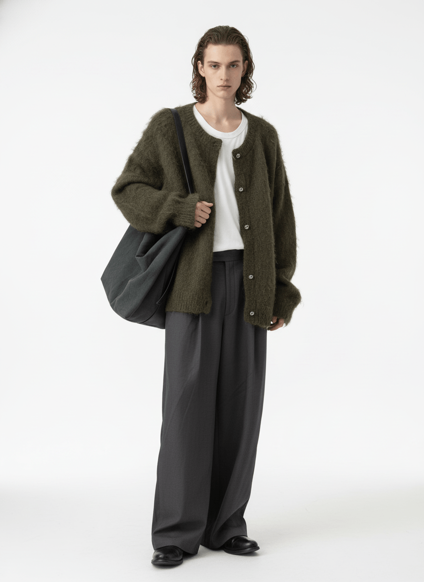 [MRCYC] Feather Touch Knit Cardigan na2207