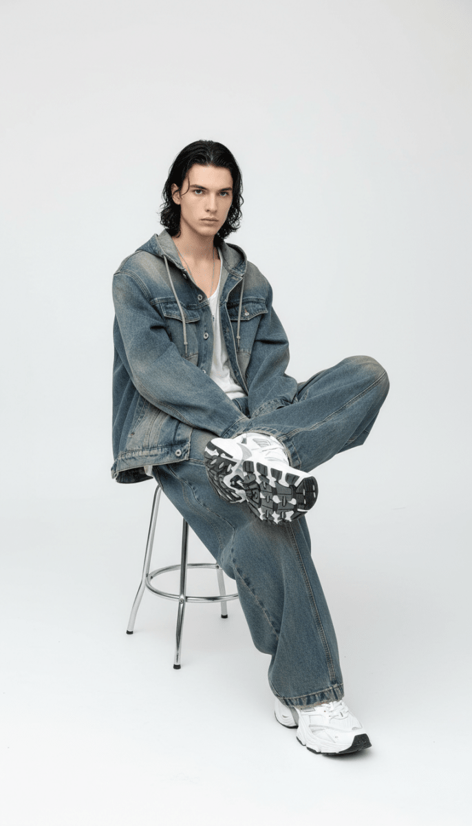 Denim Two Piece Set  na2382