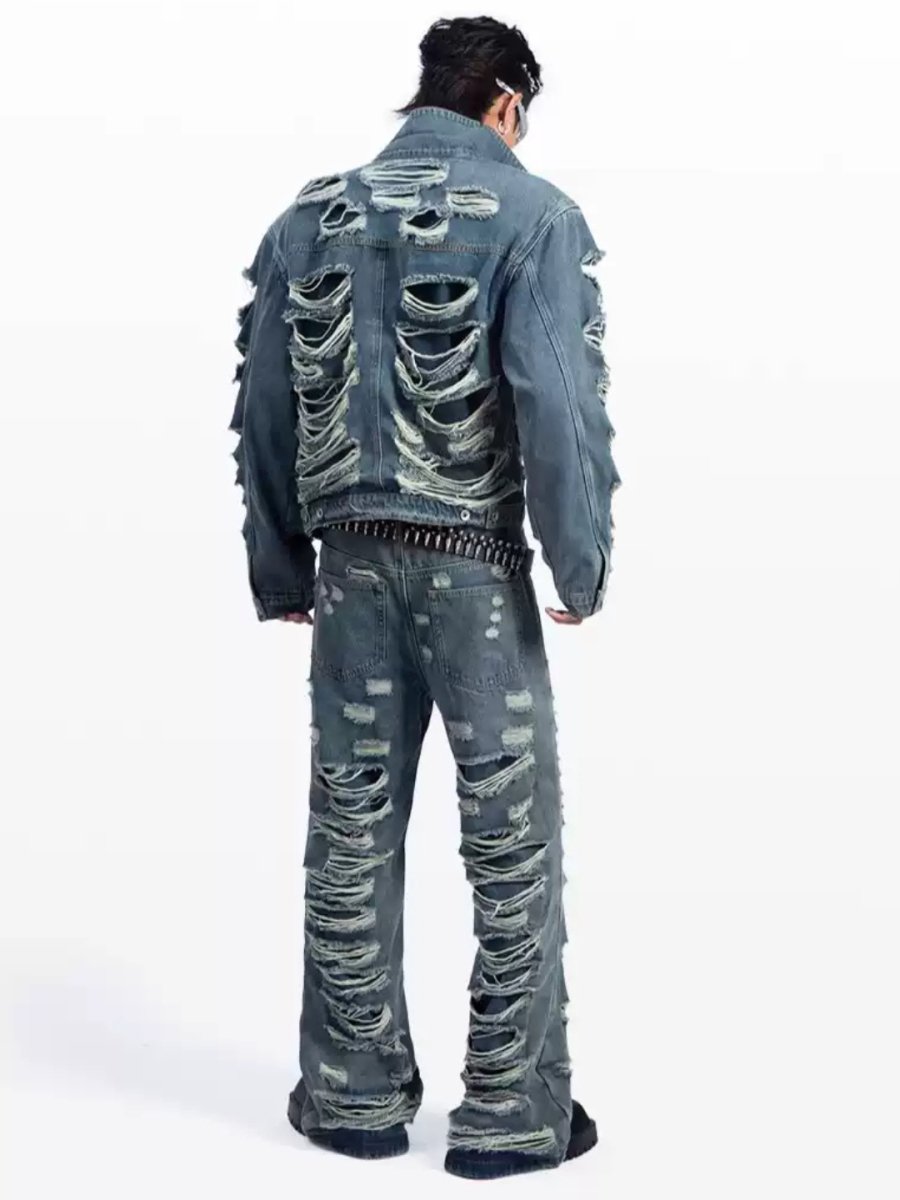 [PLAN1ONE] denim suit + pants na1697