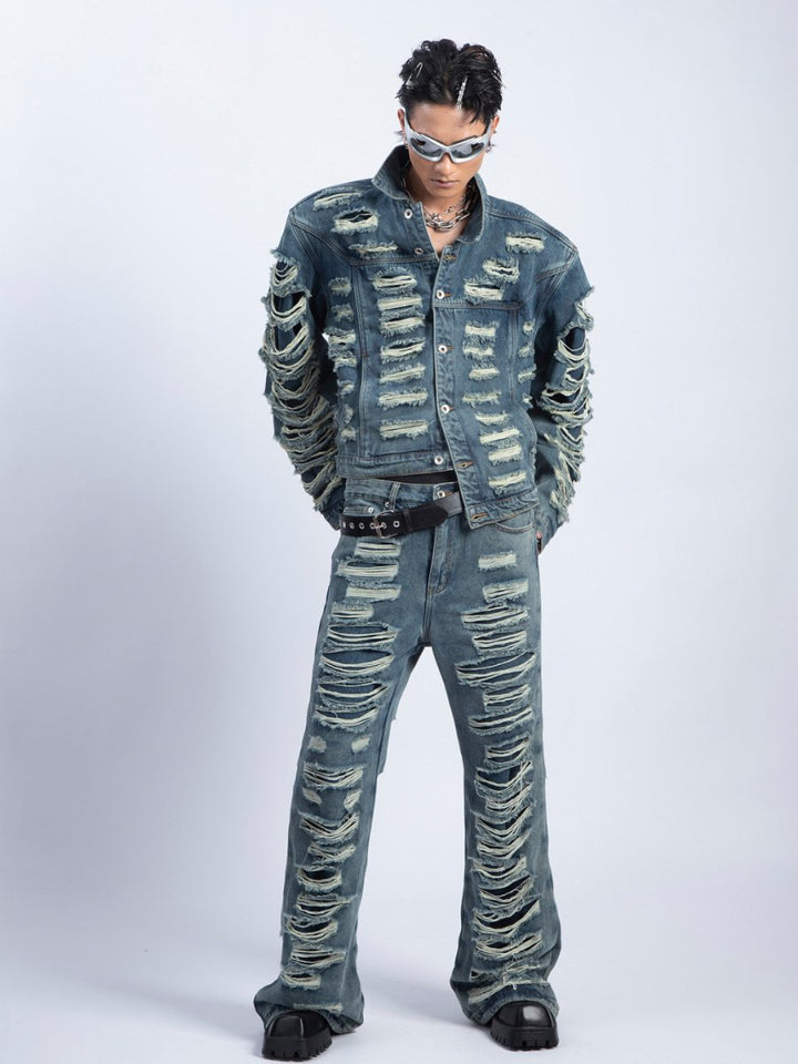 [PLAN1ONE] denim suit + pants na1697