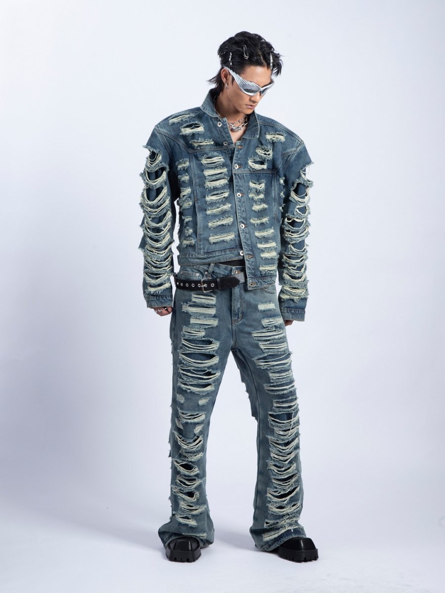 [PLAN1ONE] denim suit + pants na1697