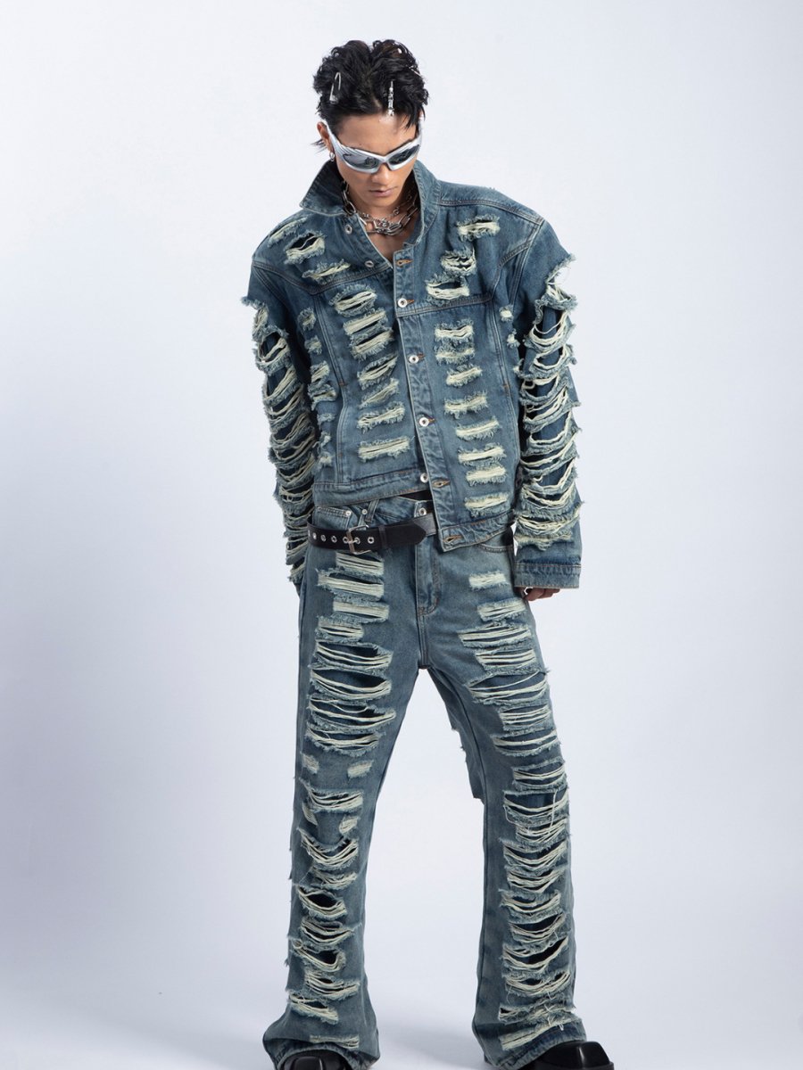 [PLAN1ONE] denim suit + pants na1697