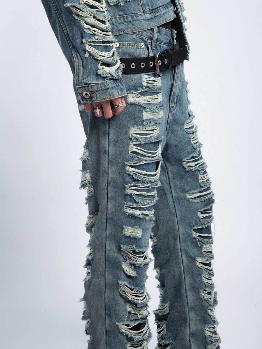 [PLAN1ONE] denim suit + pants na1697