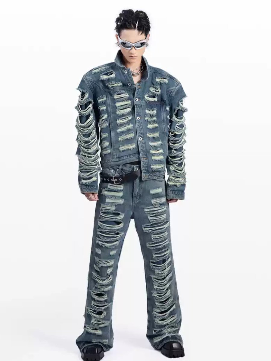 [PLAN1ONE] denim suit + pants na1697