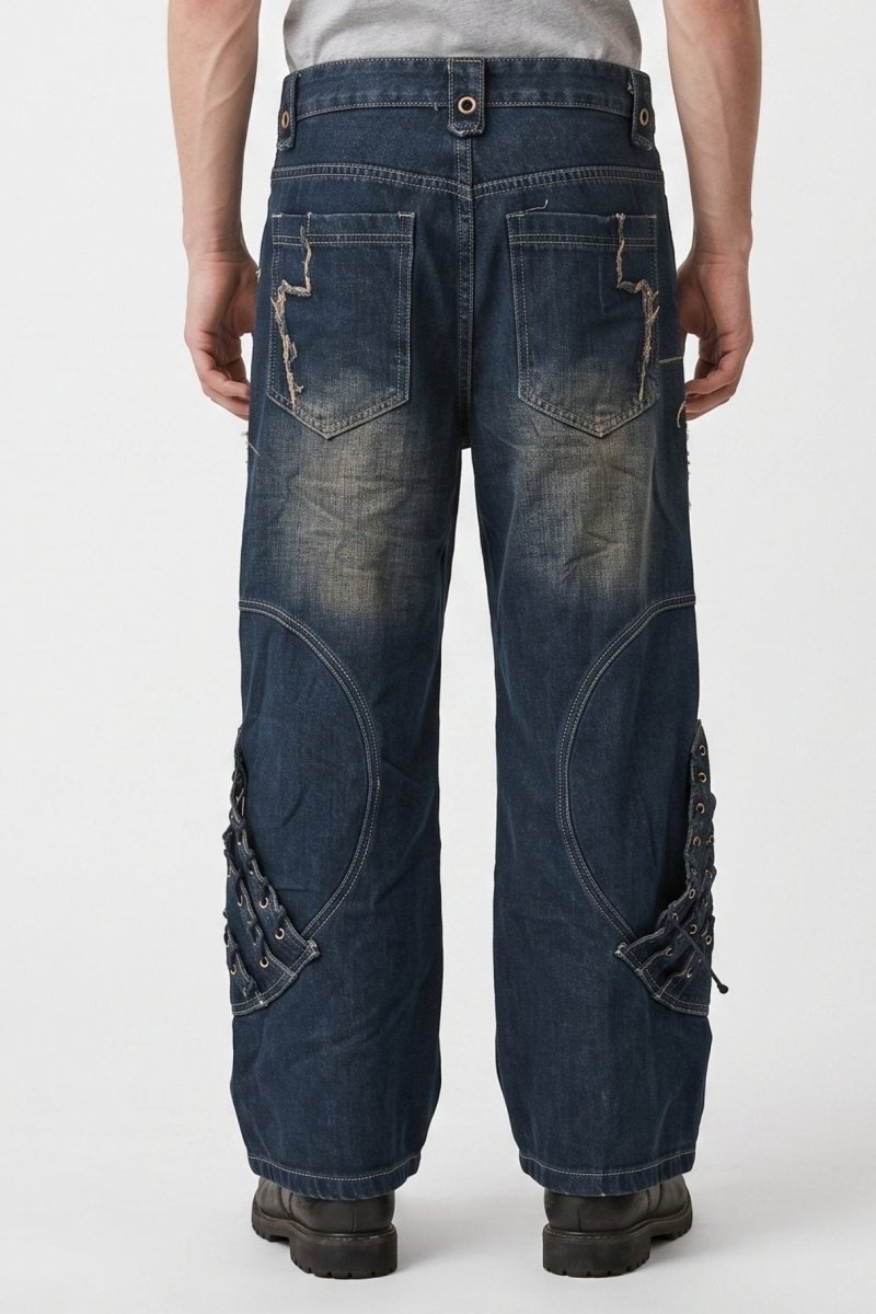 Distressed Denim Pants na2718