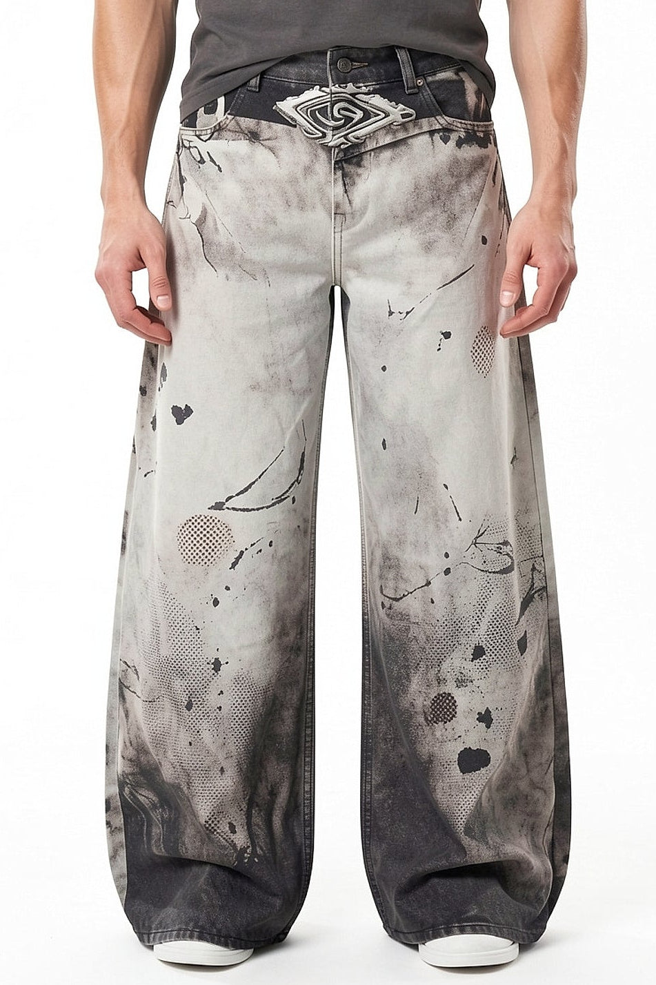 Printed Wide Pants na2796