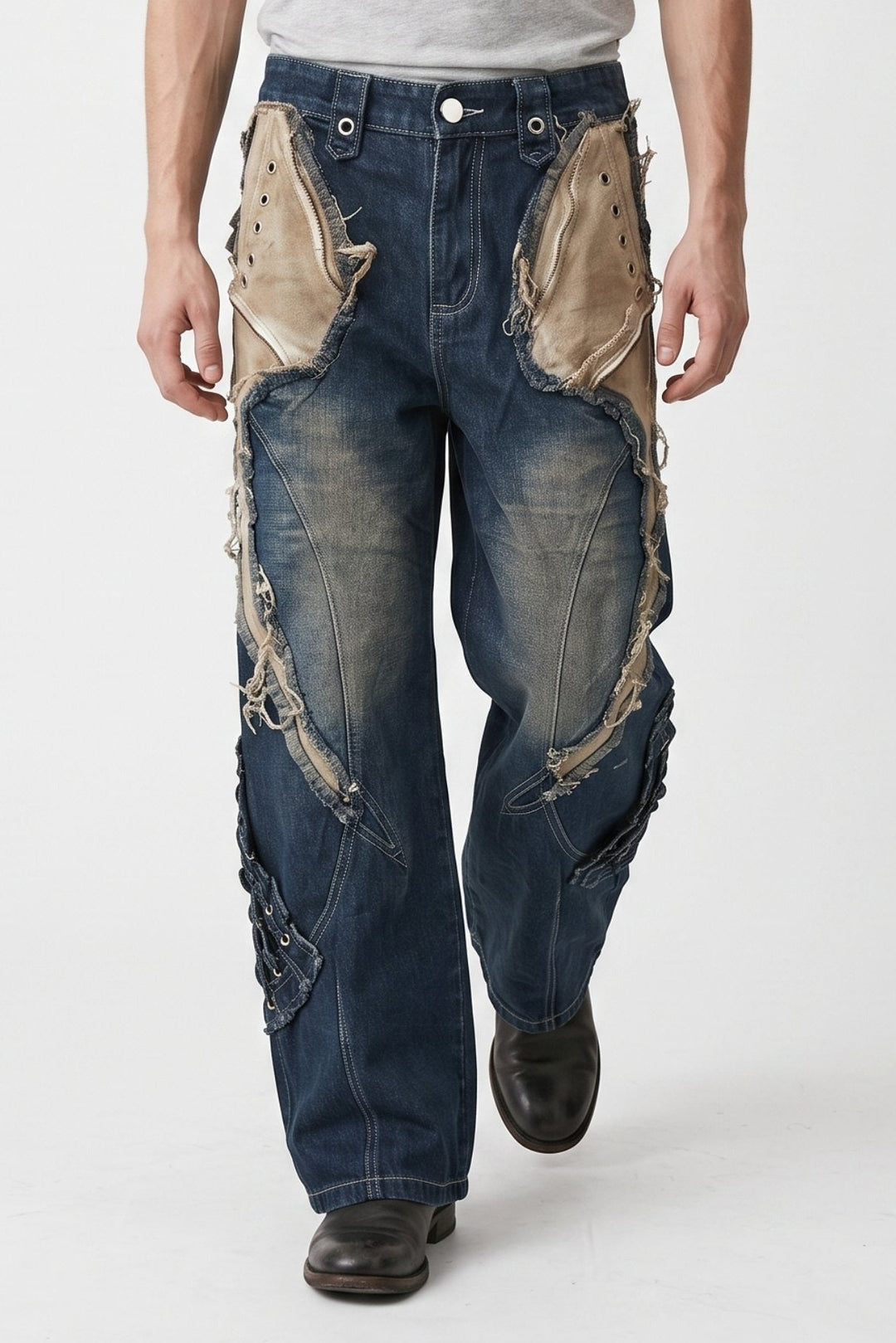 Distressed Denim Pants na2718