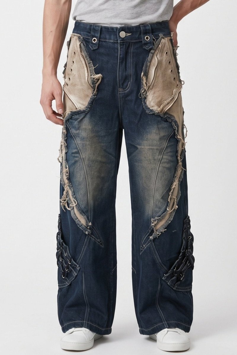 Distressed Denim Pants na2718