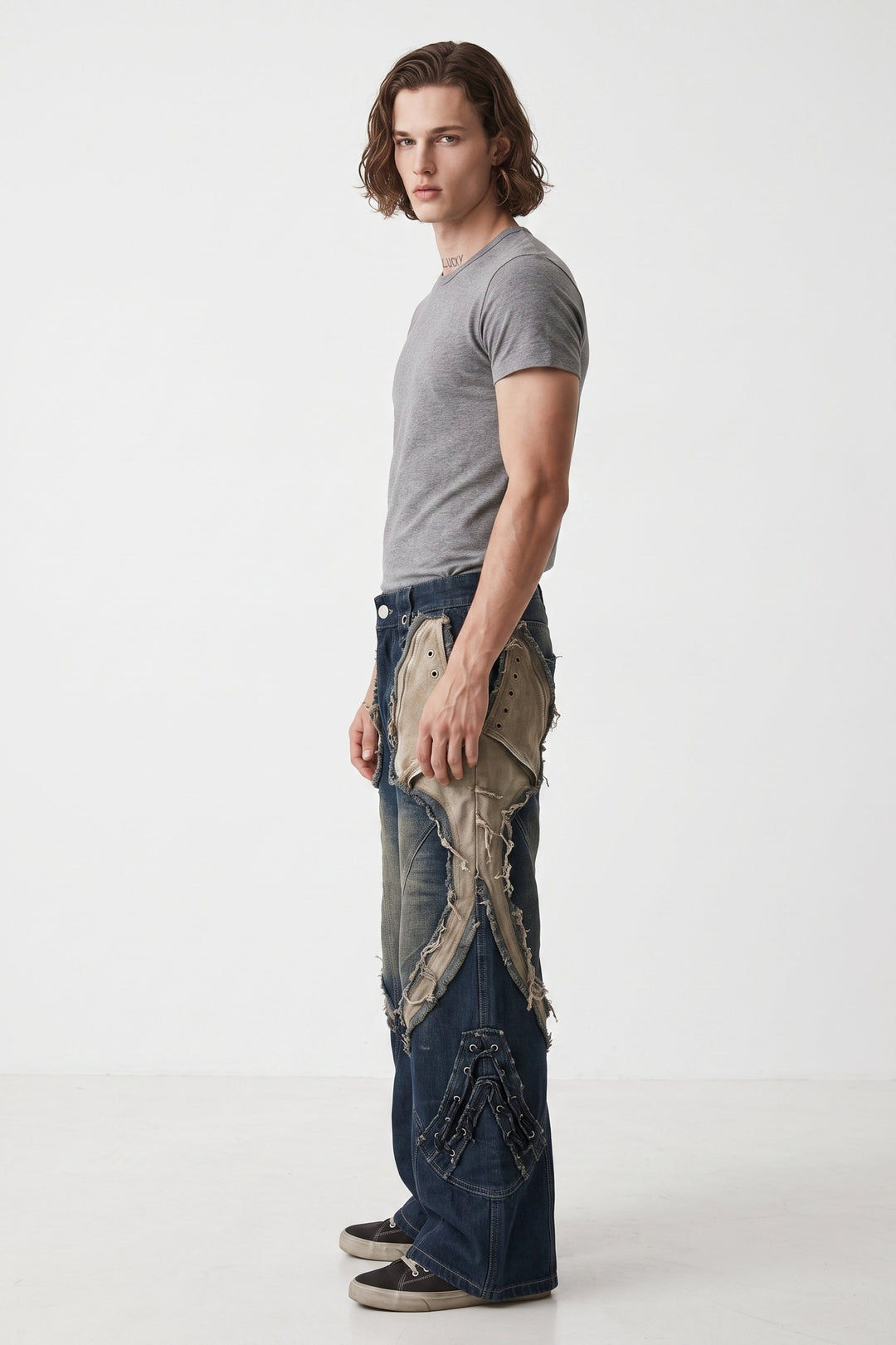 Distressed Denim Pants na2718