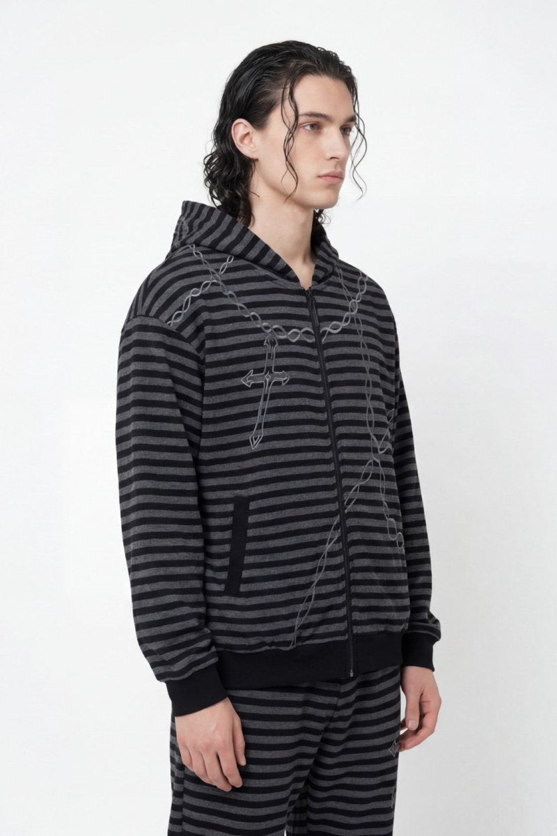 Grunge Hole Border Knit  na2475