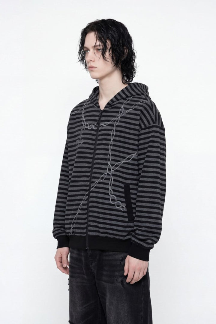 Grunge Hole Border Knit  na2475